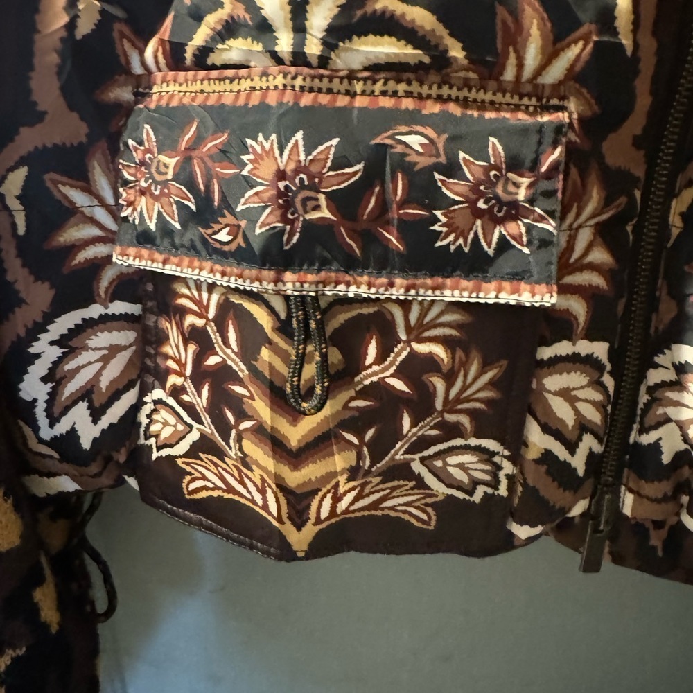 FARM Rio Ainika Puffer Jacket Brown Size Small - Picture 7 of 11